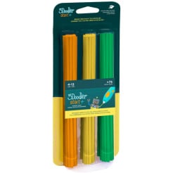 3Doodler Ersatzmine ECO-PCL für 3D-Stift Start+ 75 Stück - orange, gelb, grün