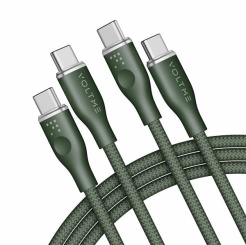Voltme Powerlink Rugg Series CTC 5A/100W 1,8m (grün) - Ladekabel