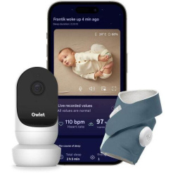  Owlet Dream Sock + Cam2 Bundle - Schlafenszeit Blau 