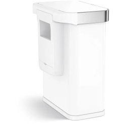 Simplehuman Sensor 58 L - Stahl weiß