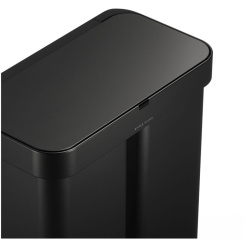 Simplehuman Dual Sensor 58 L (34/24) - schwarzer Stahl