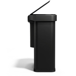 Simplehuman Dual Sensor 58 L (34/24) - schwarzer Stahl