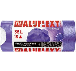 Müllsäcke 35L ALUFLEXY mit Wiesenduft - lila