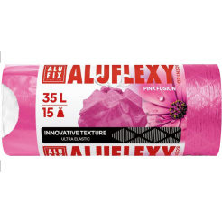 Müllbeutel 35L ALUFLEXY mit Wiesenblumenduft - rosa