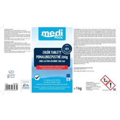 mediPOOL CHLOR Langzeit-Lösetabletten 200 g, 1,0 kg