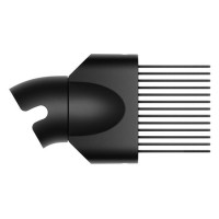  Kammaufsatz mit breiten Zacken