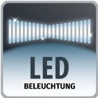 Motorisierte Düse mit LED-Leuchten