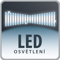 Motorisierte Düse mit LED-Leuchten