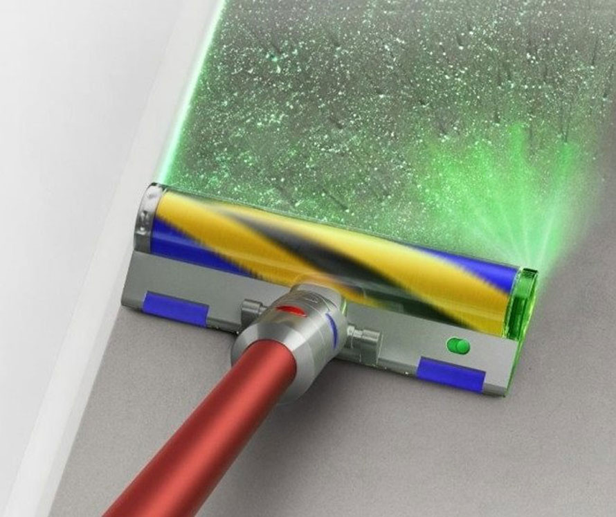 Der Laser erkennt sonst unsichtbare Partikel