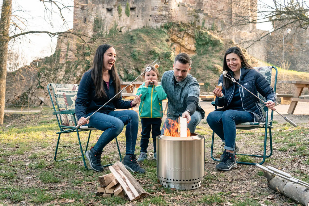  Rauchfreier Kamin mit Sockel