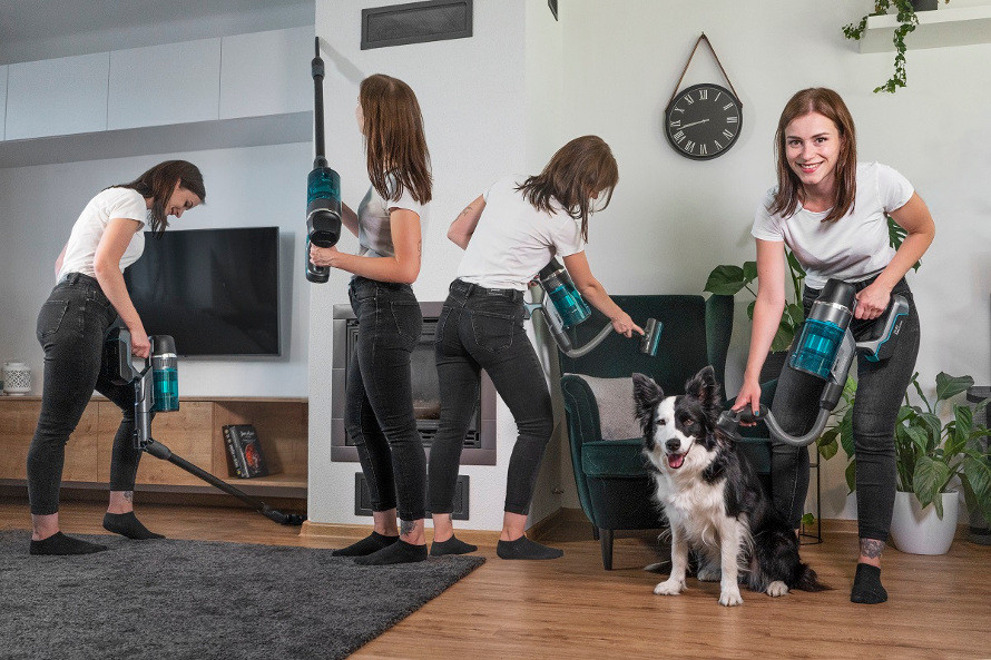 Lange Betriebszeit für die bequeme Reinigung des gesamten Haushalts