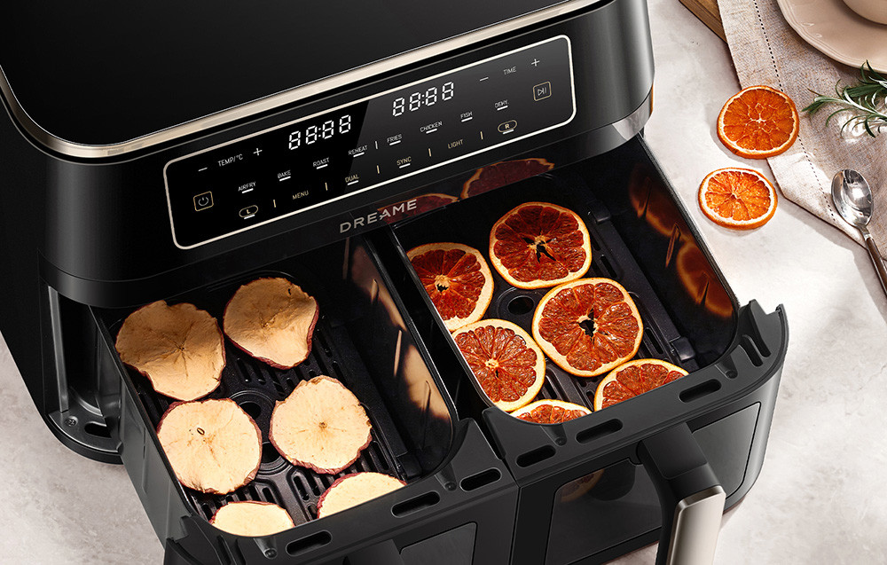 Obsttrocknung für gesunde selbstgemachte Leckereien